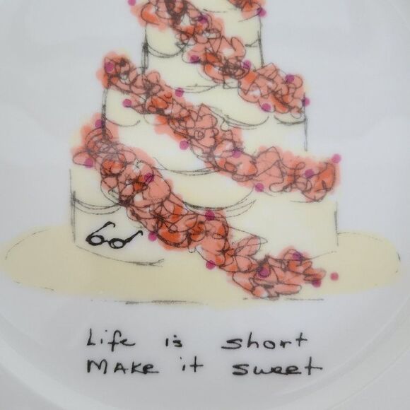 Sylvia Weinstock Felissimo Dessert Hors D'Oeuvres Cake Plate Make It Sweet - Picture 11 of 16